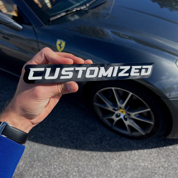 Custom Car Name Emblem Badge Custom, Your Own Text Car or Truck Nickname Emblem Badge