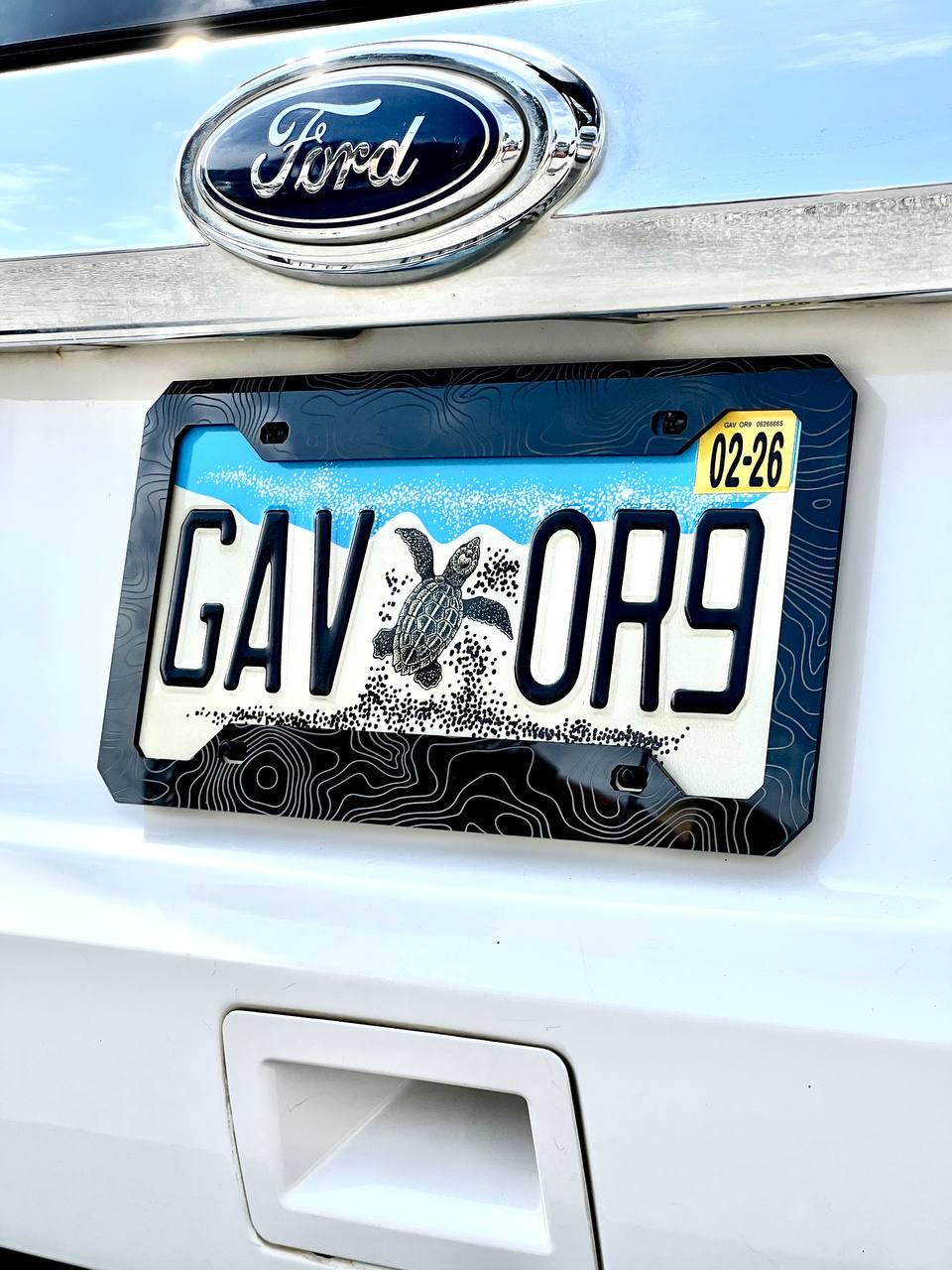 Topographic Map License Plate Frame Cover, Minimal License Plate Frame, Topography Map, Car Mods, Car Lover Gift, Unique Frame, Gift for Him