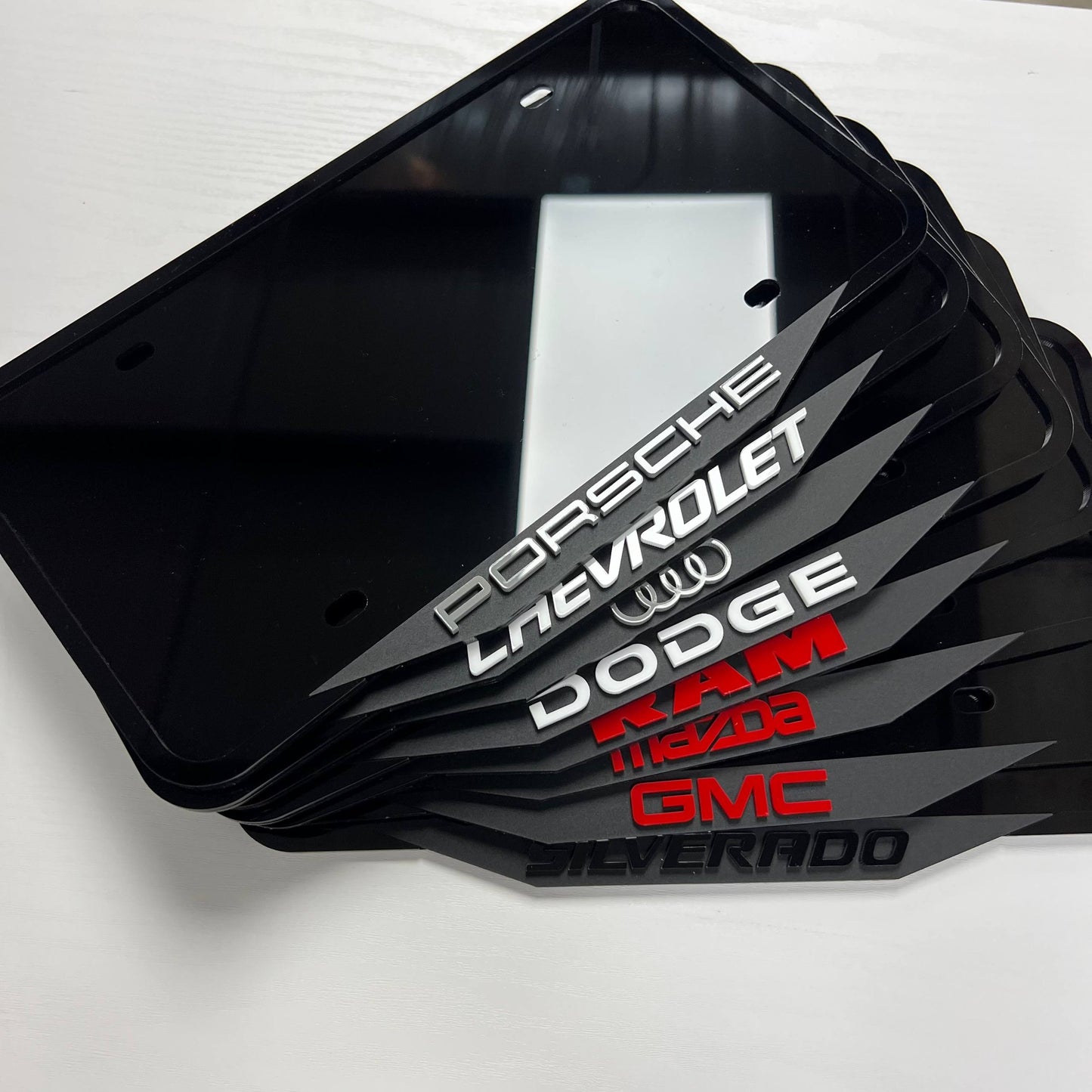 Custom Car Logo License Plate Frame – Laser Cut Acrylic, Any Brand
