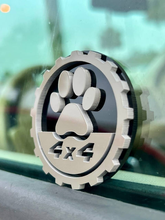 2PCS 18-24 WRANGLER JL GLADIATOR PAW FENDER EMBLEM BADGE