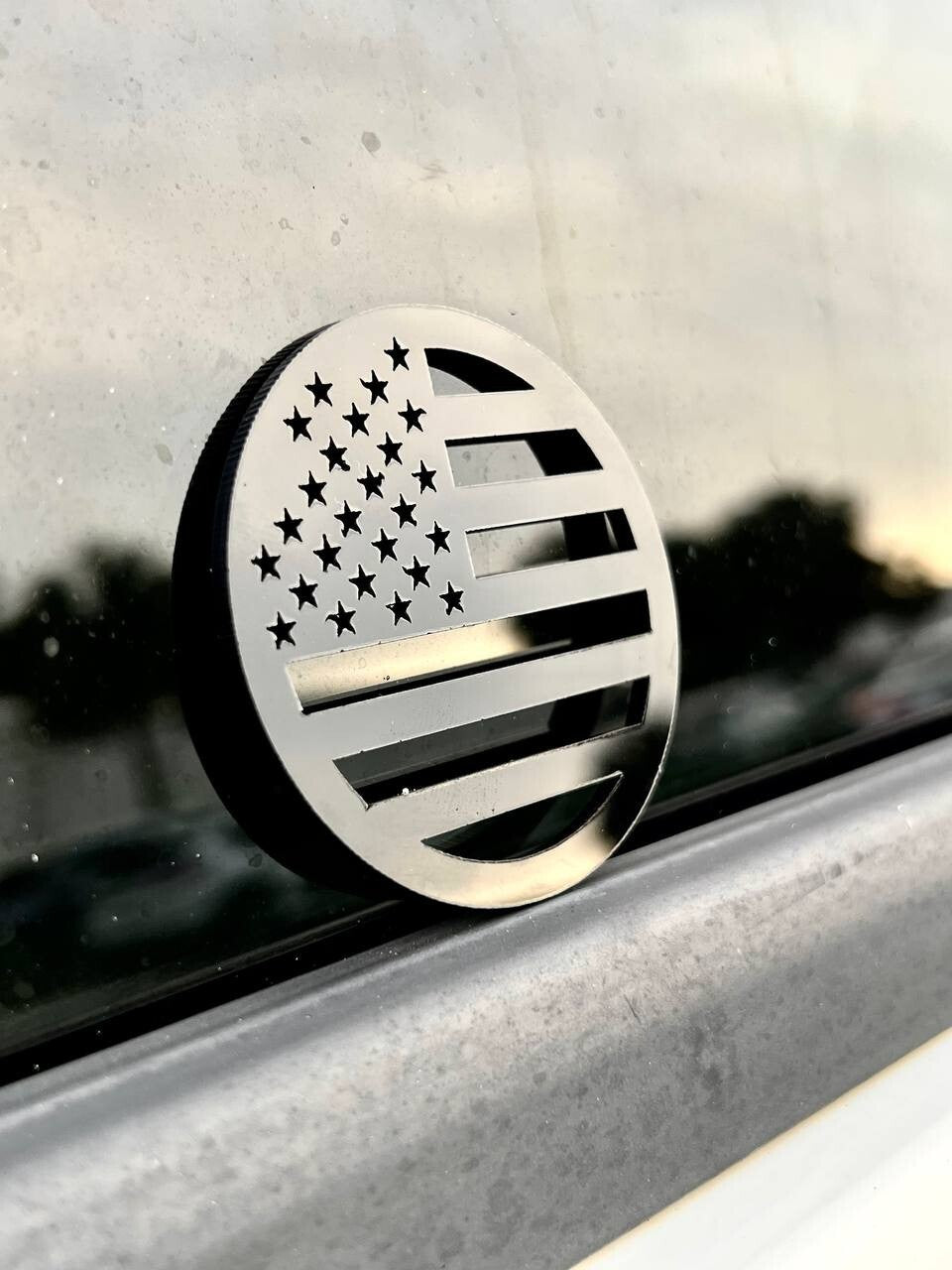 2pcs - American Flag 4x4 Fender Emblem Badge Jeep JK Wrangler XJ YJ TJ JL JT