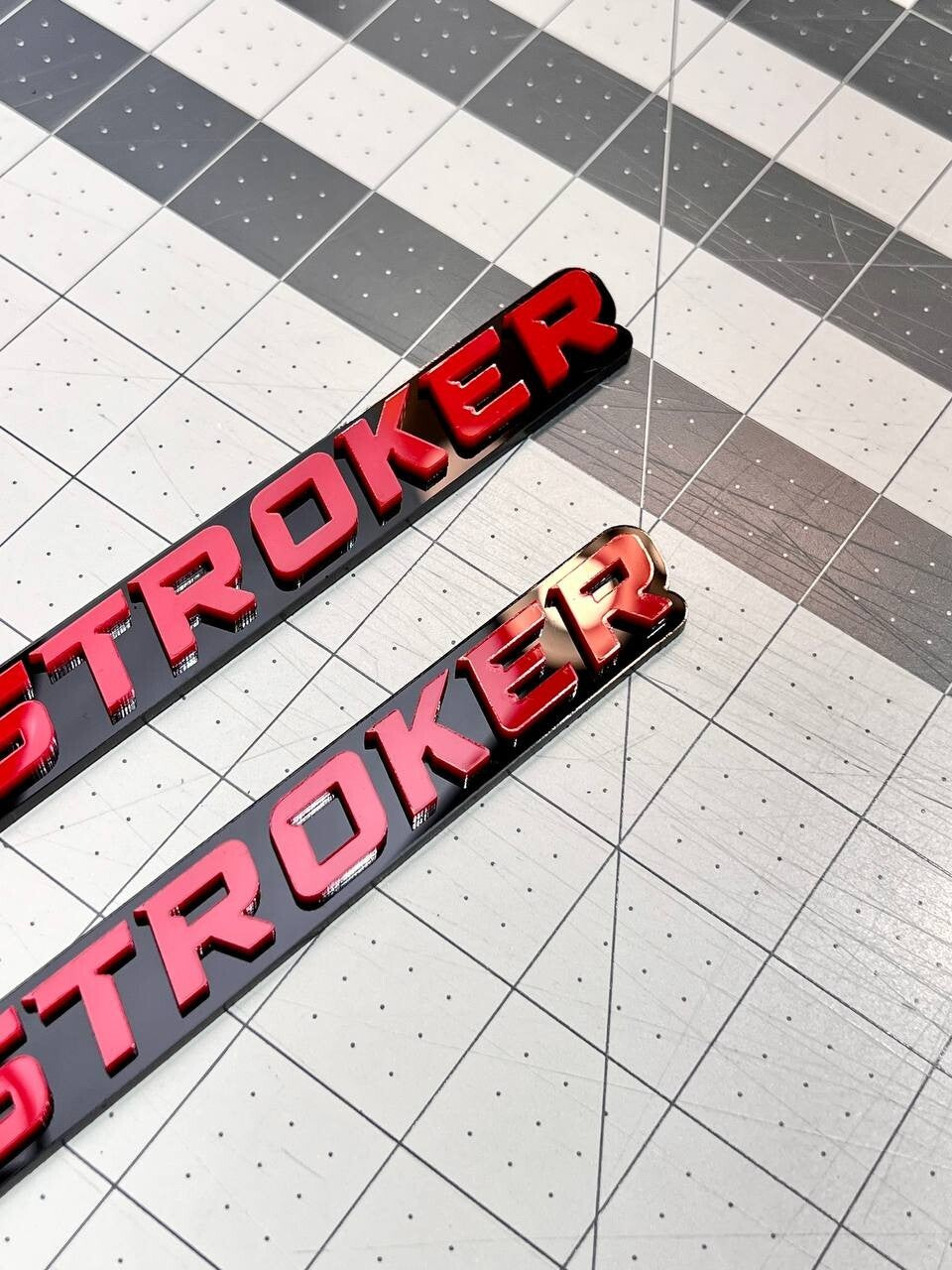 390 STROKER EMBLEMS QTY 2 FENDER EXTERIOR 390 STROKER ENGINE BADGE
