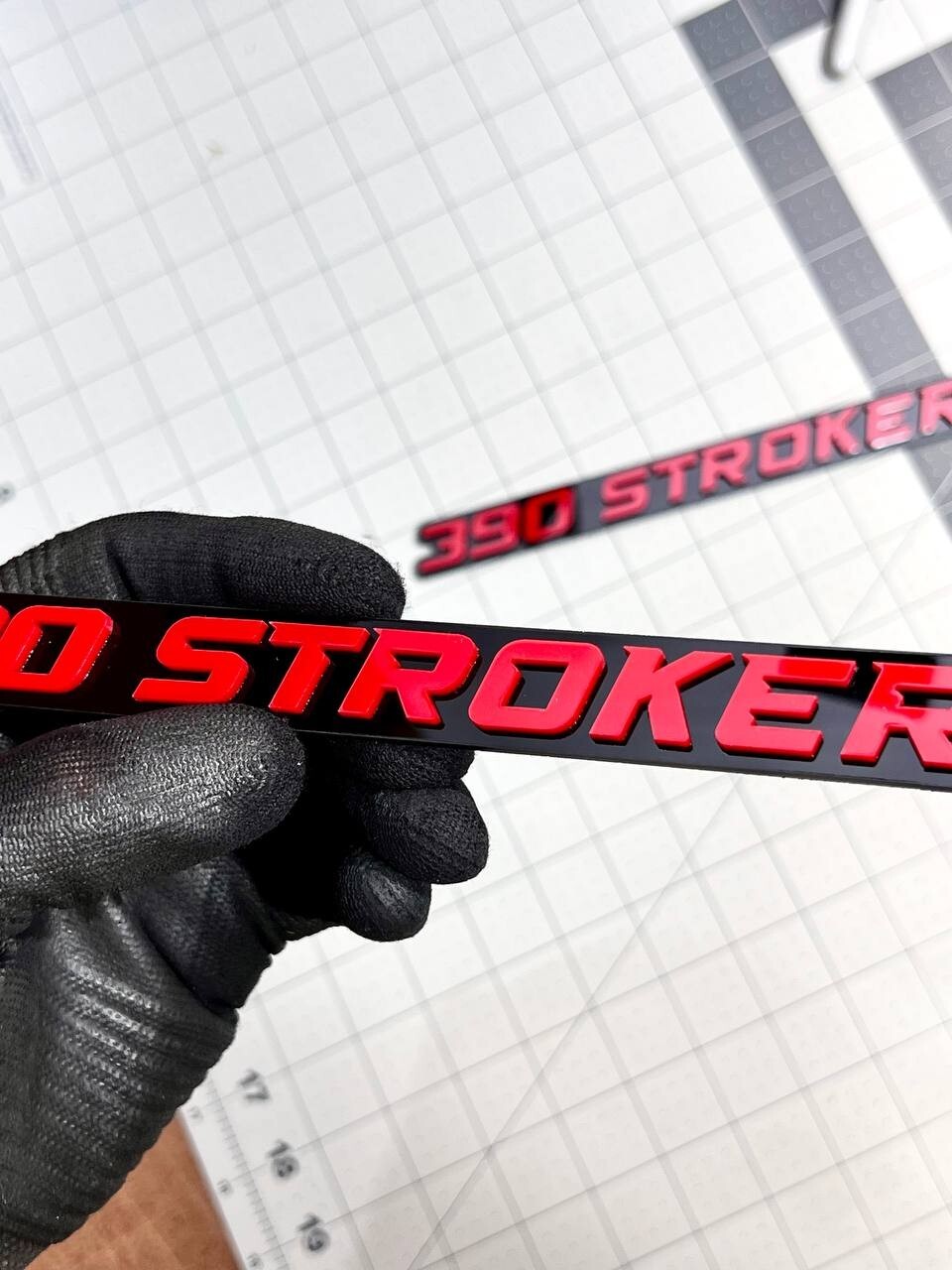 390 STROKER EMBLEMS QTY 2 FENDER EXTERIOR 390 STROKER ENGINE BADGE