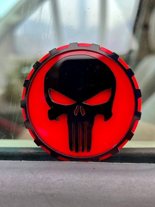 2PCS Jeep Wrangler 392 Fender PUNISHER 4x4 Trail Rated Emblem