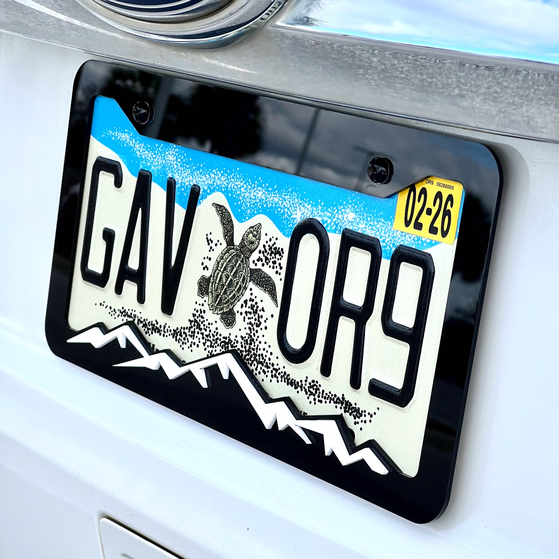 Mountain License Plate Frame Cover - CS AUTO