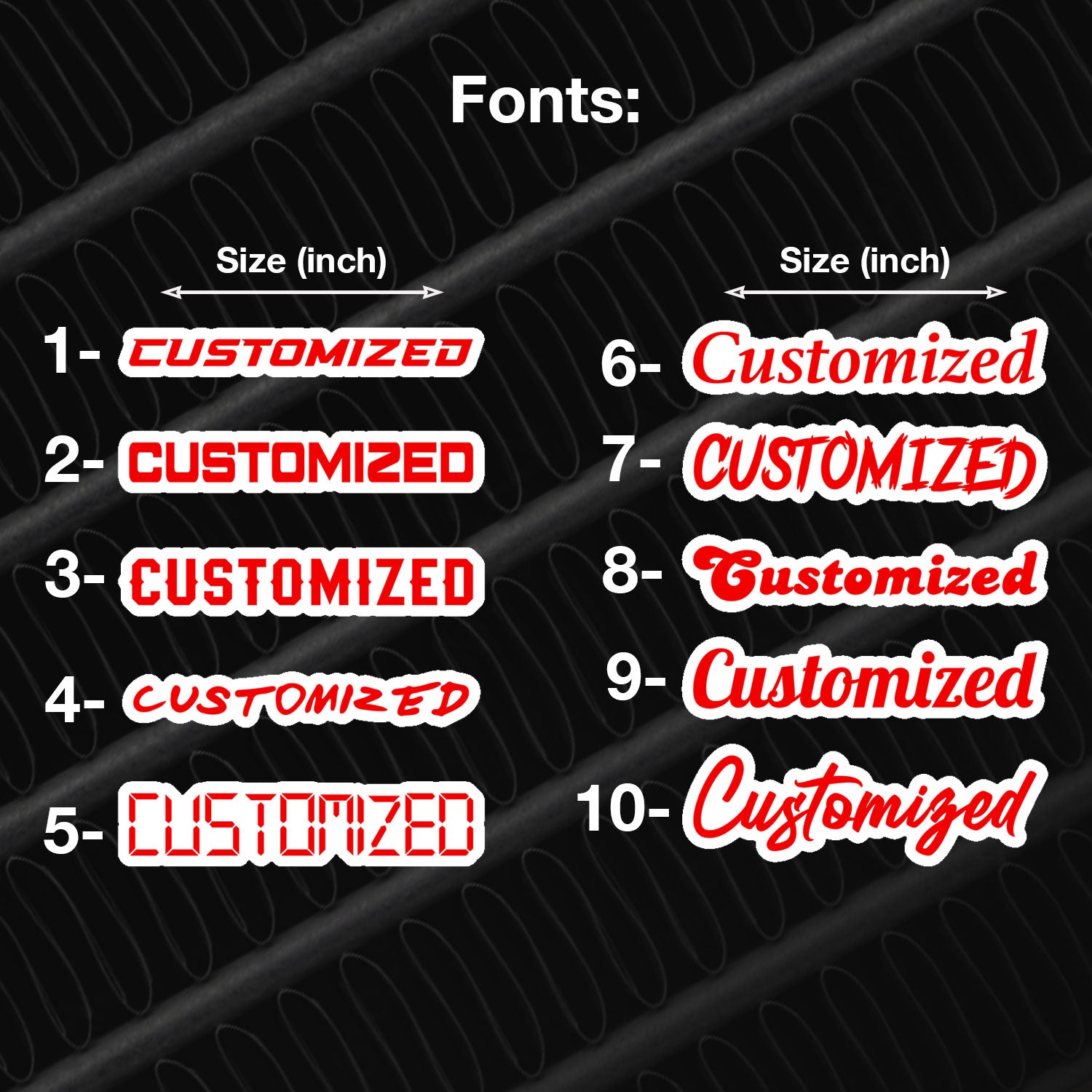 Custom Car Name Emblem Badge Custom, Your Own Text Car or Truck Nickname Emblem Badge - CS AUTO