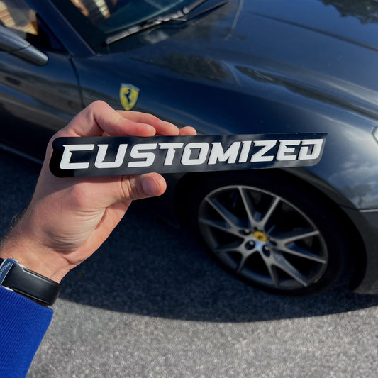 Custom Car Name Emblem Badge Custom, Your Own Text Car or Truck Nickname Emblem Badge