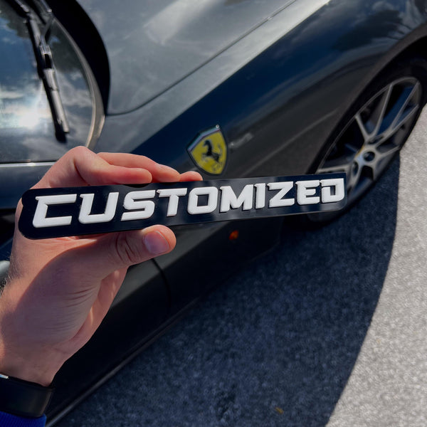 Custom Car Name Emblem Badge Custom, Your Own Text Car or Truck Nickname Emblem Badge — photo 9