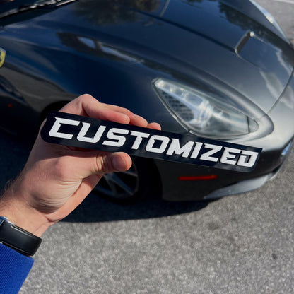 Custom Car Name Emblem Badge Custom, Your Own Text Car or Truck Nickname Emblem Badge