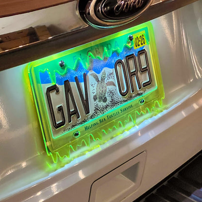Slime License Plate Frame Cover, Car Show, JDM Plate, Tuner Plate, Car Mods, Car Lover Gift, Unique Frame, Gift for Him, Custom