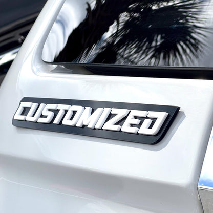 Custom Car Name Emblem Badge Custom, Your Own Text Car or Truck Nickname Emblem Badge