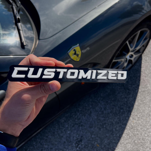 Custom Car Name Emblem Badge Custom, Your Own Text Car or Truck Nickname Emblem Badge — photo 8