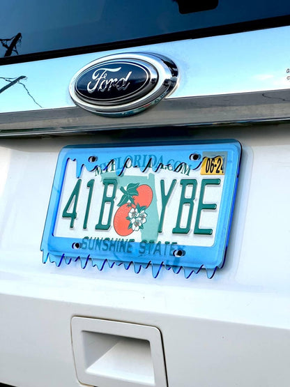 License Plate Frame Cover Slime Ooze, Car Show, JDM Plate, Tuner Plate, Car Mods, Car Lover Gift, Unique Frame, Gift for Him, Custom