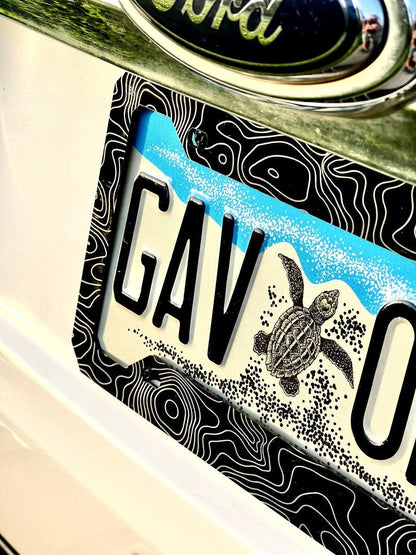 Topographic Map License Plate Frame Cover, Minimal License Plate Frame, Topography Map, Car Mods, Car Lover Gift, Unique Frame, Gift for Him