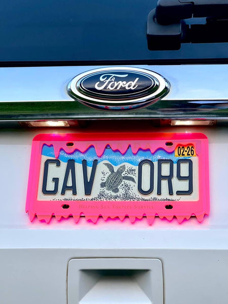 Slime License Plate Frame Cover, Car Show, JDM Plate, Tuner Plate, Car Mods, Car Lover Gift, Unique Frame, Gift for Him, Custom — photo 6