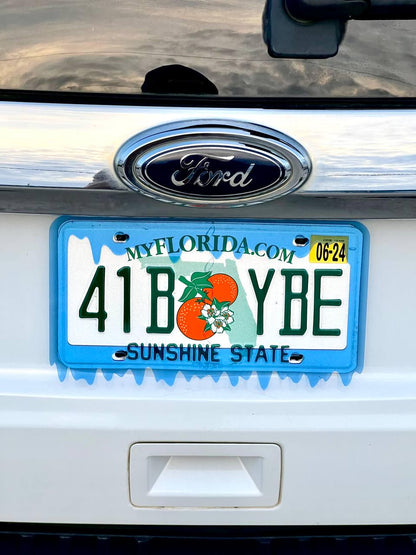 Slime License Plate Frame Cover, Car Show, JDM Plate, Tuner Plate, Car Mods, Car Lover Gift, Unique Frame, Gift for Him, Custom
