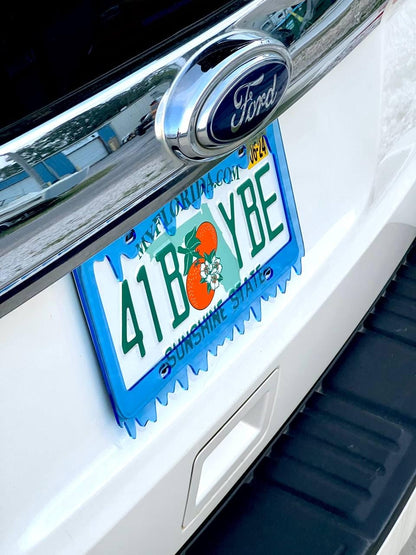 License Plate Frame Cover Slime Ooze, Car Show, JDM Plate, Tuner Plate, Car Mods, Car Lover Gift, Unique Frame, Gift for Him, Custom