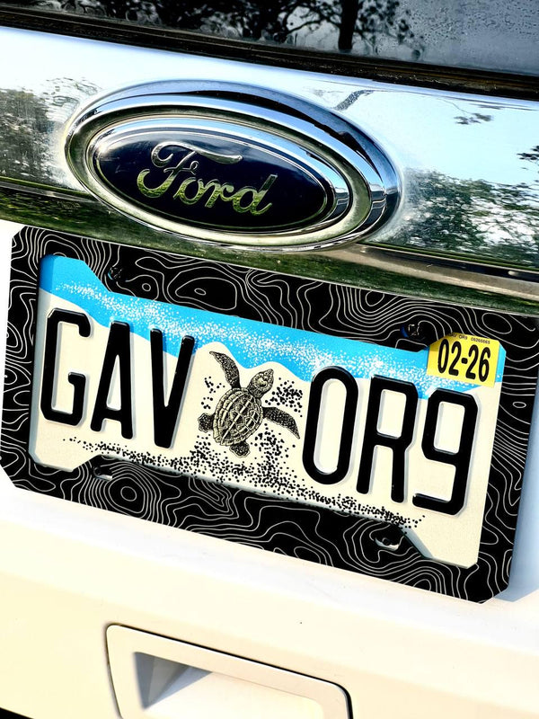 Topographic Map License Plate Frame Cover, Minimal License Plate Frame, Topography Map, Car Mods, Car Lover Gift, Unique Frame, Gift for Him