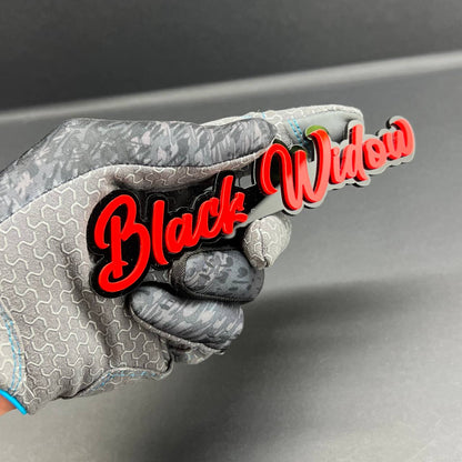 1PC Black Widow 3D Acrylic Emblem Badge for Car SUV or Truck