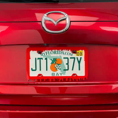 Blood Acrylic License Plate Frame Cover