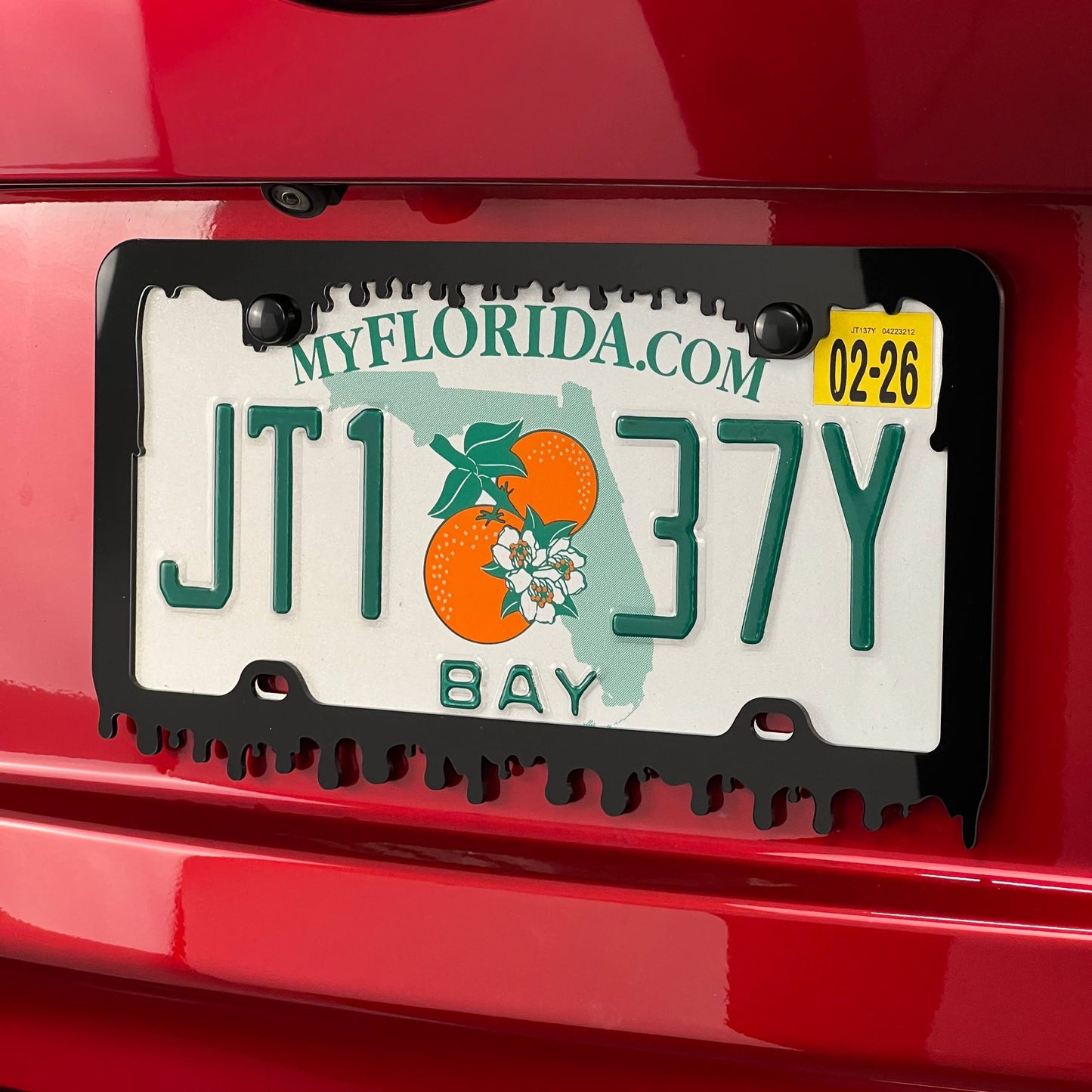 Blood Acrylic License Plate Frame Cover