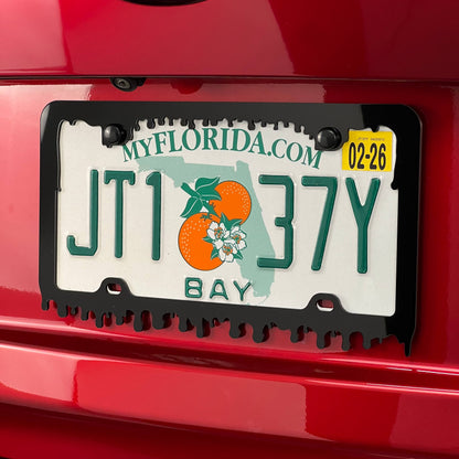 Blood Acrylic License Plate Frame Cover