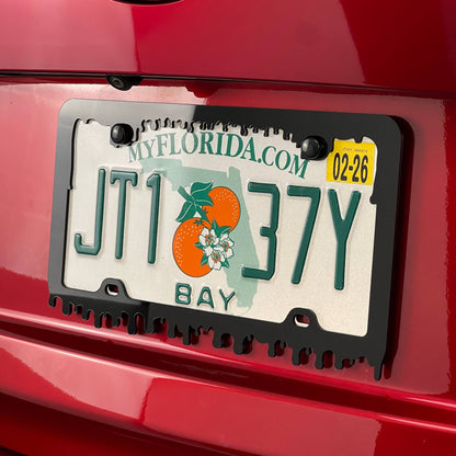 Blood Acrylic License Plate Frame Cover