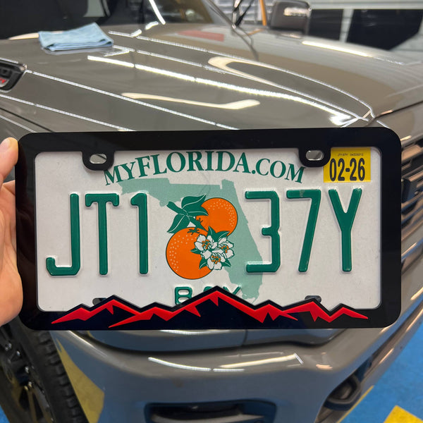 Mountain License Plate Frame Cover (single plate) — photo 6