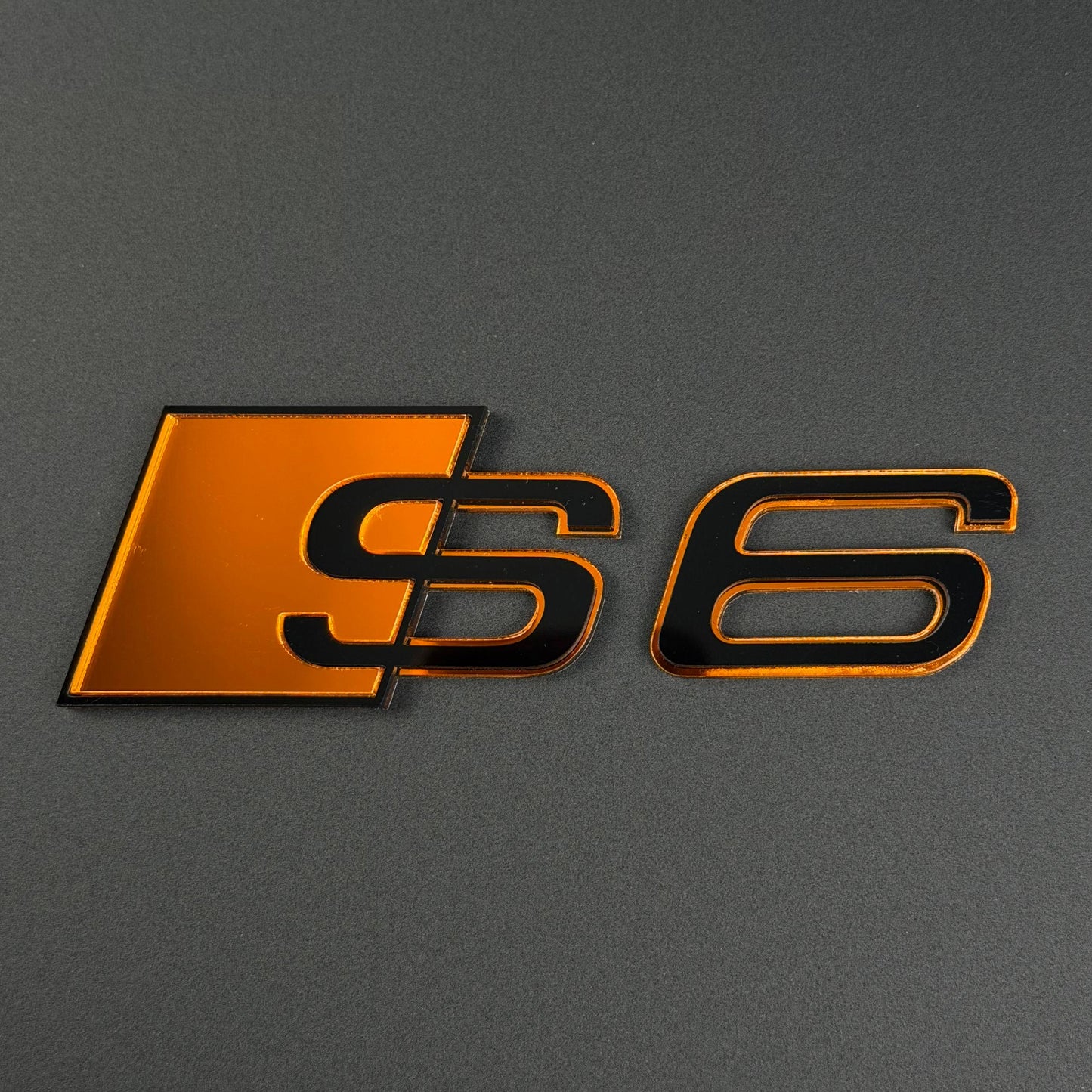 Audi RS S A Series Emblem Badge – Custom Color Logo for A3 A4 A5 A6 A7 A8 S3 S4 S5 RS3 RS5 RS6 Q5 Q7 Q8