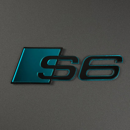 Audi RS S A Series Emblem Badge – Custom Color Logo for A3 A4 A5 A6 A7 A8 S3 S4 S5 RS3 RS5 RS6 Q5 Q7 Q8