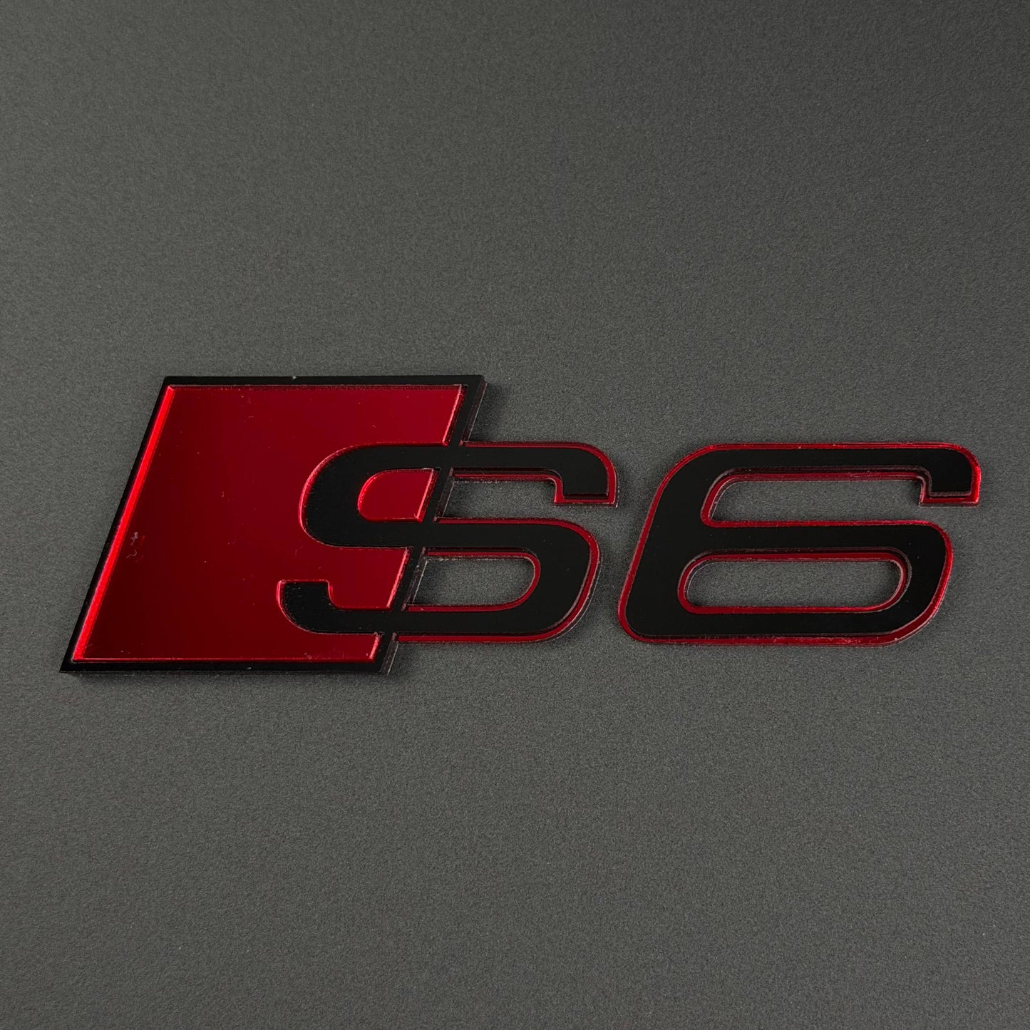 Audi RS S A Series Emblem Badge – Custom Color Logo for A3 A4 A5 A6 A7 A8 S3 S4 S5 RS3 RS5 RS6 Q5 Q7 Q8
