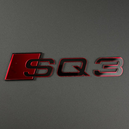 Audi RS S A Series Emblem Badge – Custom Color Logo for A3 A4 A5 A6 A7 A8 S3 S4 S5 RS3 RS5 RS6 Q5 Q7 Q8