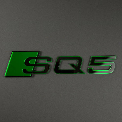 Audi RS S A Series Emblem Badge – Custom Color Logo for A3 A4 A5 A6 A7 A8 S3 S4 S5 RS3 RS5 RS6 Q5 Q7 Q8