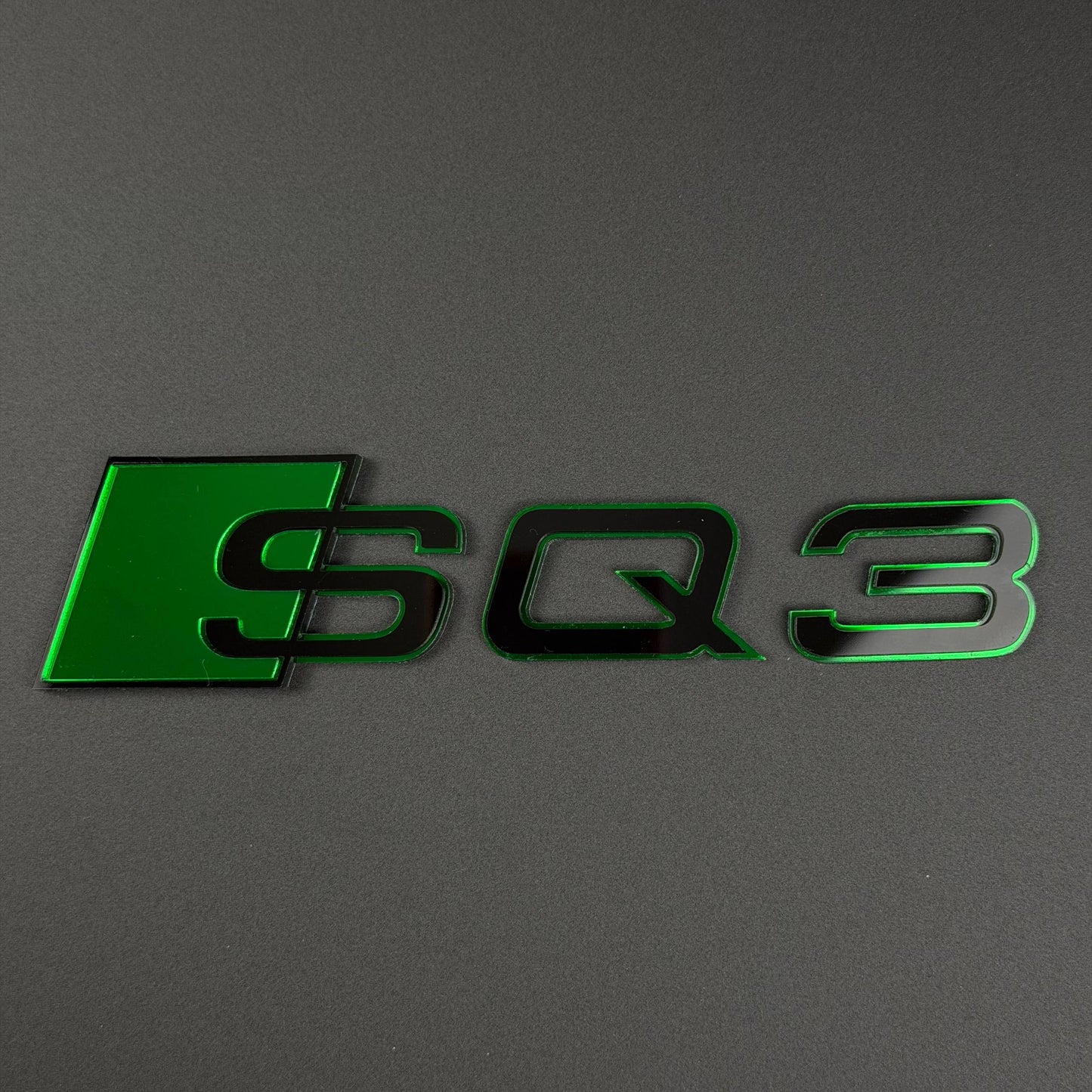 Audi RS S A Series Emblem Badge – Custom Color Logo for A3 A4 A5 A6 A7 A8 S3 S4 S5 RS3 RS5 RS6 Q5 Q7 Q8