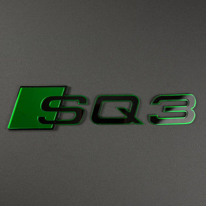 Audi RS S A Series Emblem Badge – Custom Color Logo for A3 A4 A5 A6 A7 A8 S3 S4 S5 RS3 RS5 RS6 Q5 Q7 Q8