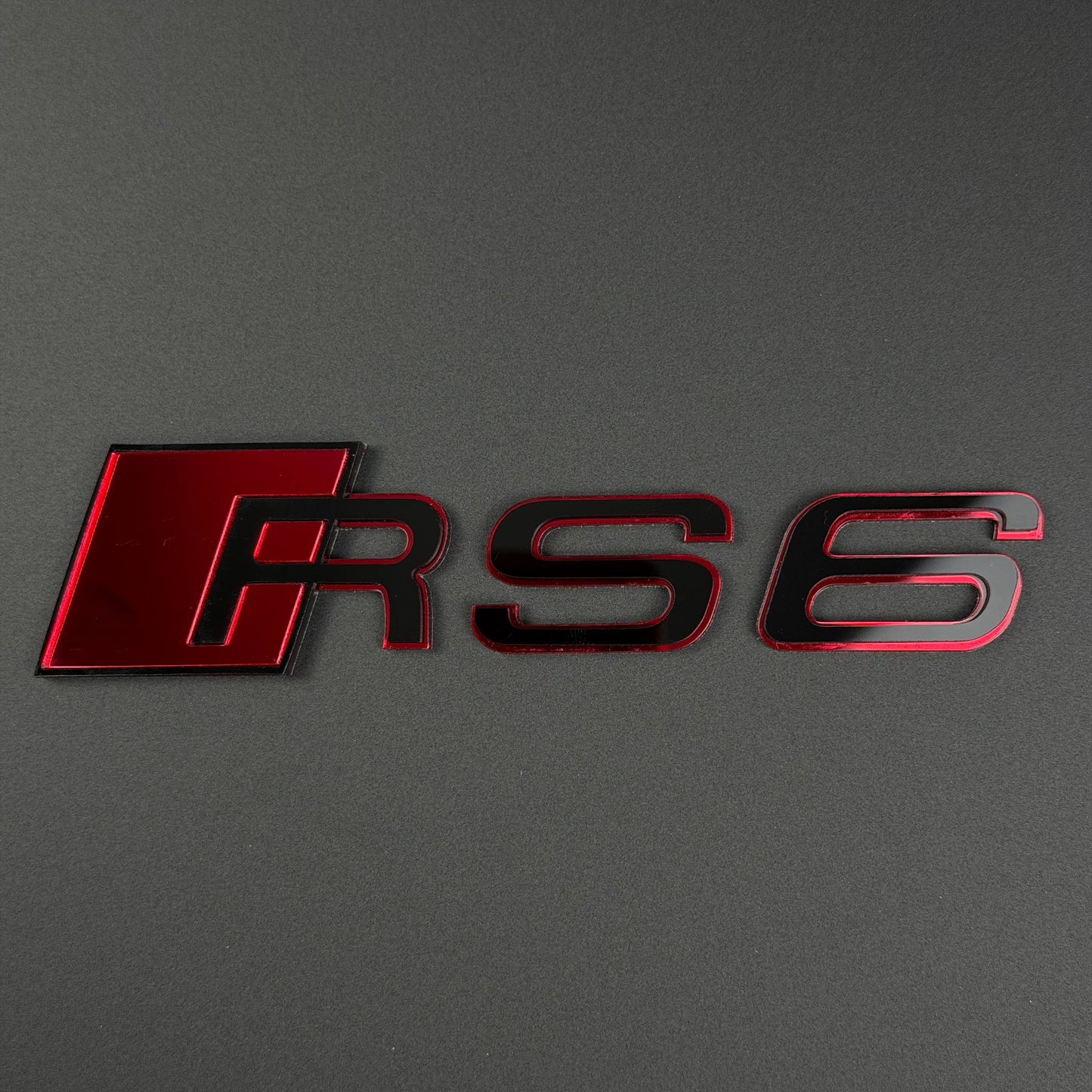 Audi RS S A Series Emblem Badge – Custom Color Logo for A3 A4 A5 A6 A7 A8 S3 S4 S5 RS3 RS5 RS6 Q5 Q7 Q8