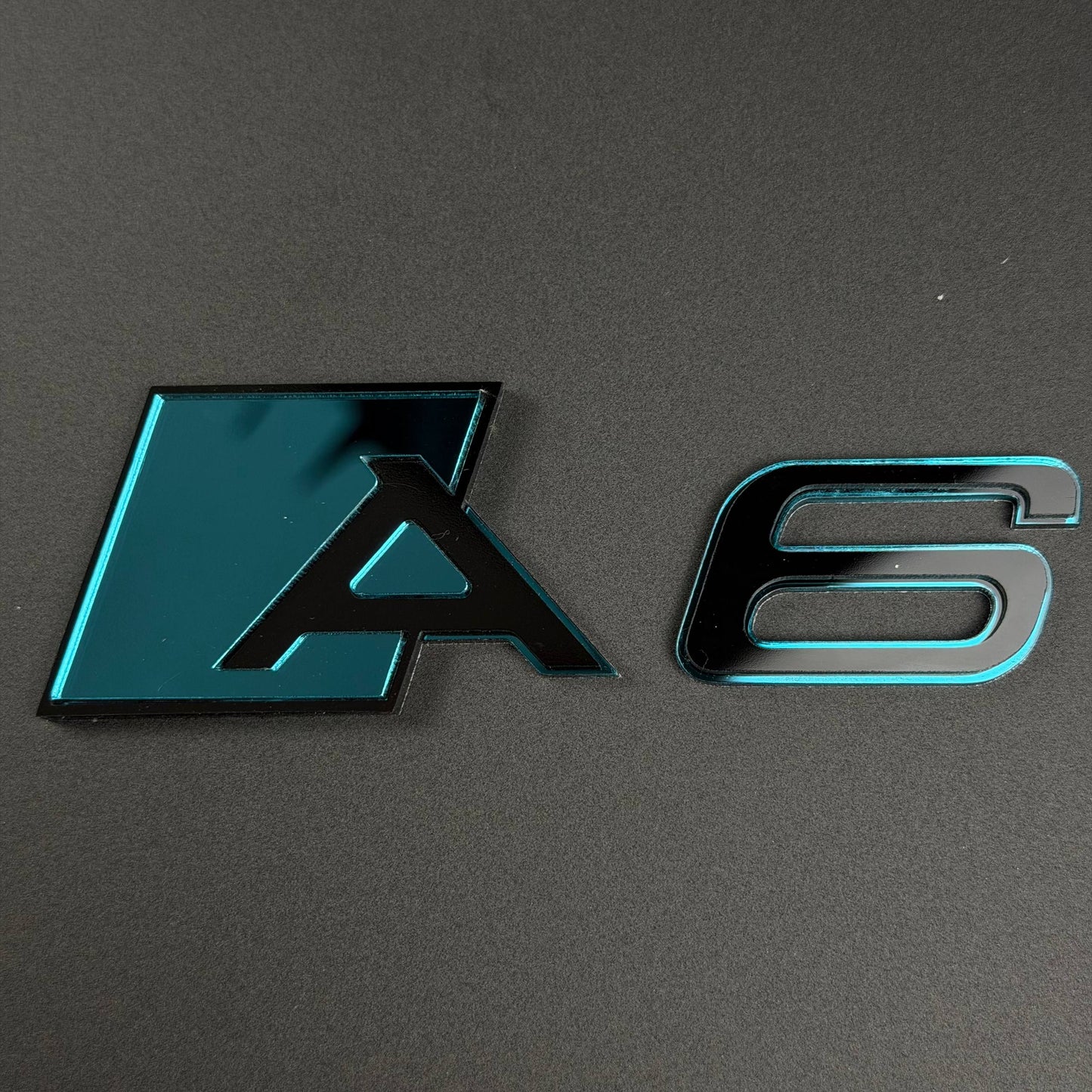 Audi RS S A Series Emblem Badge – Custom Color Logo for A3 A4 A5 A6 A7 A8 S3 S4 S5 RS3 RS5 RS6 Q5 Q7 Q8
