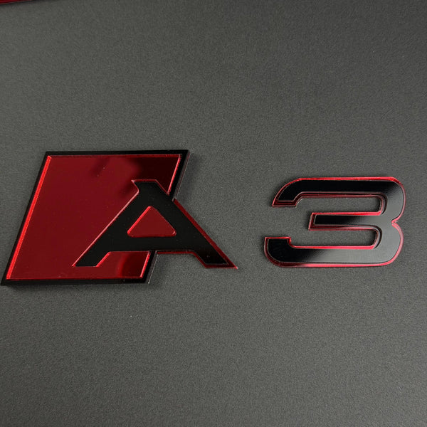 Audi RS S A Series Emblem Badge – Custom Color Logo for A3 A4 A5 A6 A7 A8 S3 S4 S5 RS3 RS5 RS6 Q5 Q7 Q8 — photo 7