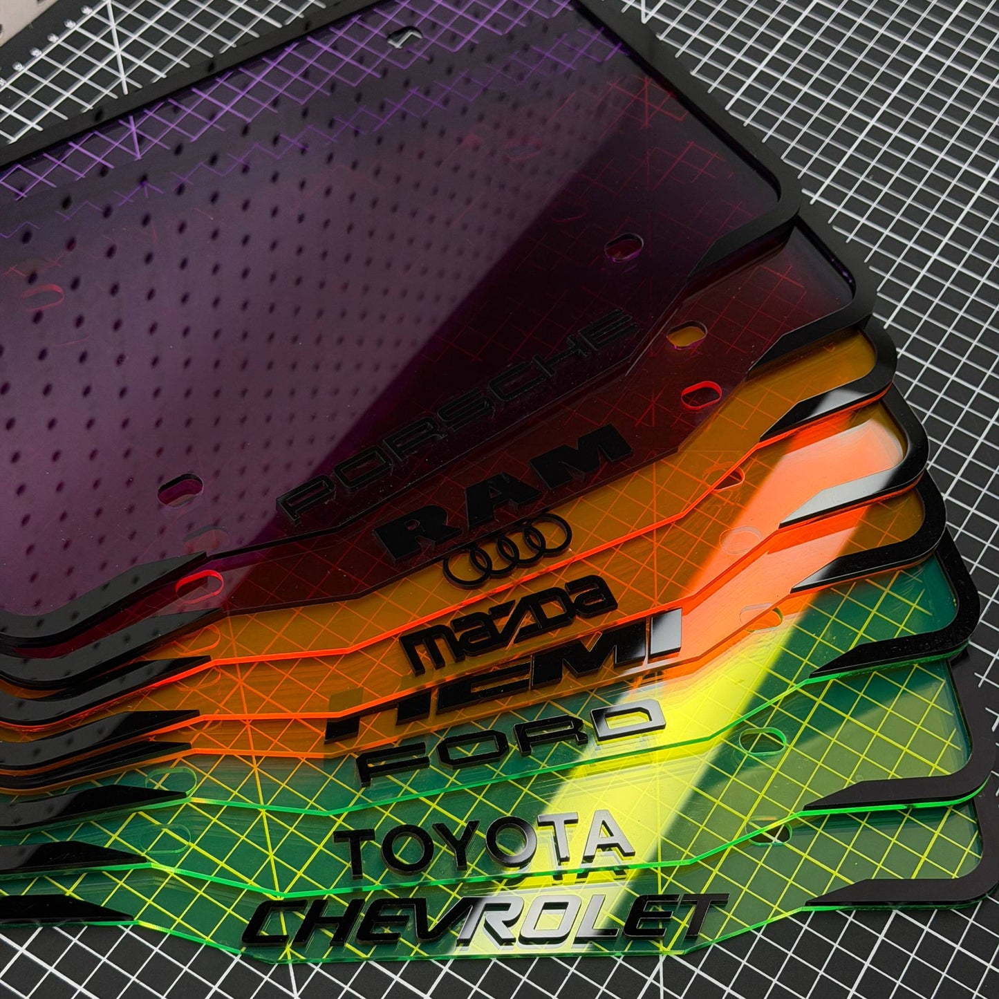 Custom Acrylic License Plate Frame