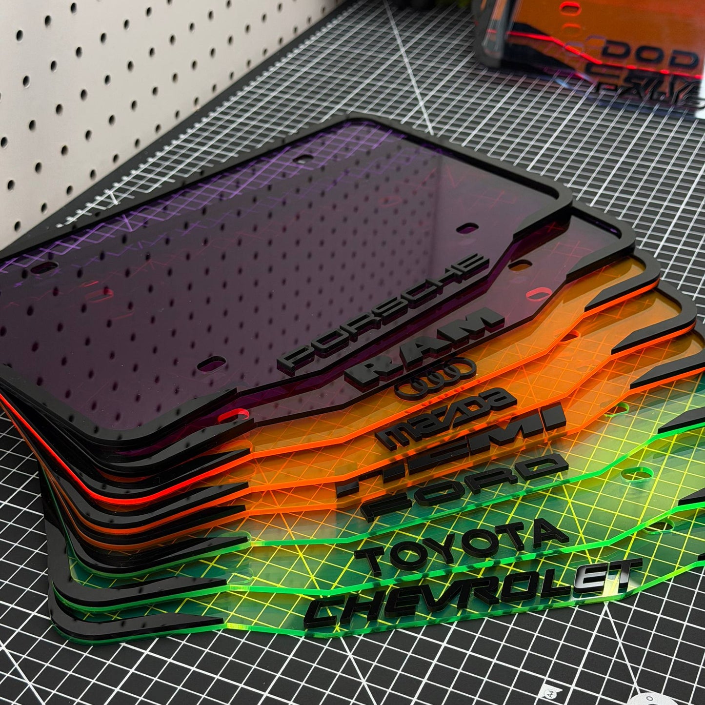 Custom Acrylic License Plate Frame