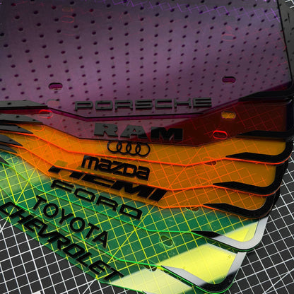 Custom Acrylic License Plate Frame