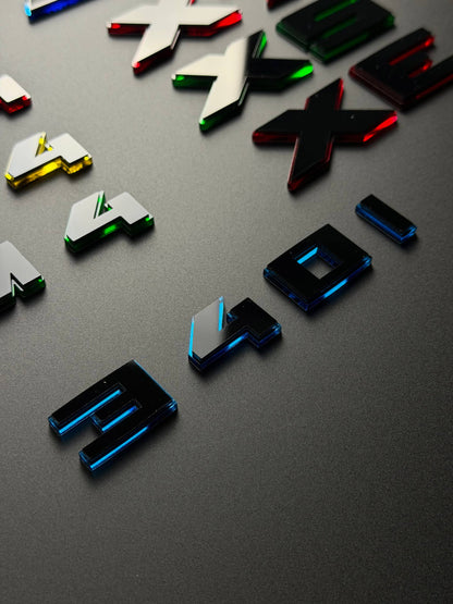 BMW M Performance Emblem Badge – Custom Color Logo for M2 M3 M4 M5 M8 M340i M440i M550i X3 X5 X6 X7 X3M X5M