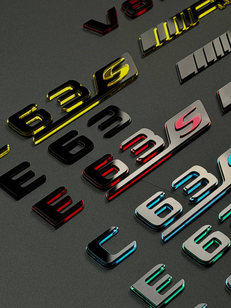 Mercedes-Benz AMG Emblem Badge – Custom Color Logo for C43 C63 E53 E63 GLC43 GLC63 GLE53 GLE63 G63 GT63 S63 — photo 2