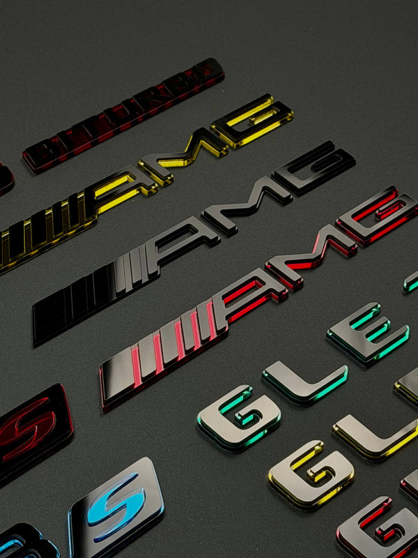 Mercedes-Benz AMG Emblem Badge – Custom Color Logo for C43 C63 E53 E63 GLC43 GLC63 GLE53 GLE63 G63 GT63 S63