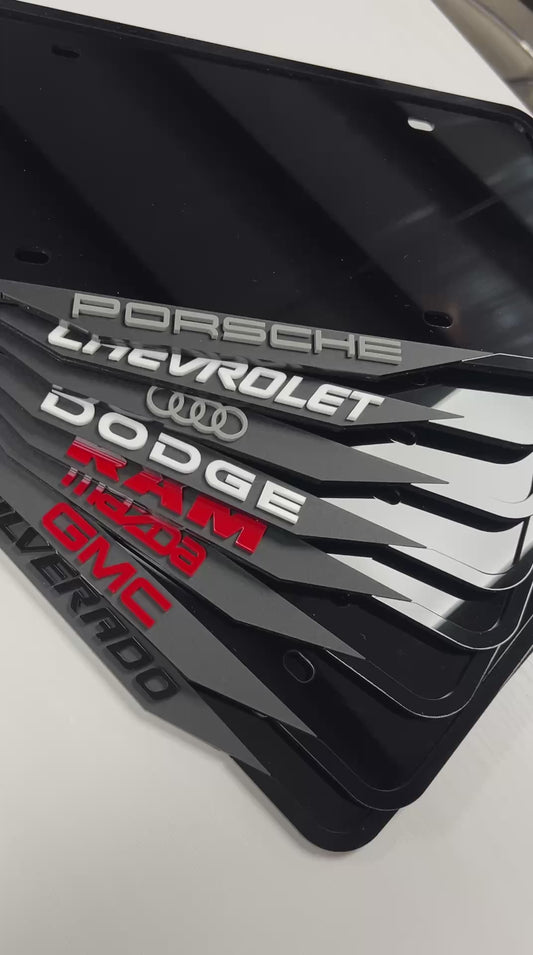 Custom Car Logo License Plate Frame – Laser Cut Acrylic, Any Brand