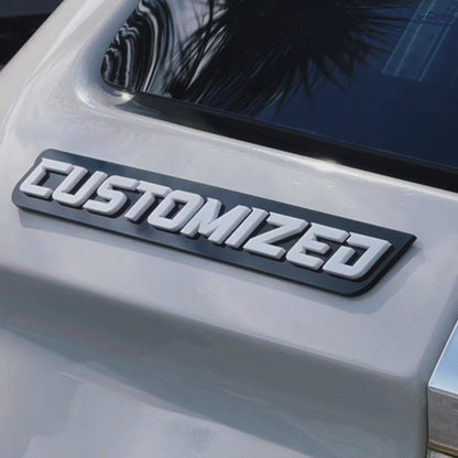 Custom Car Name Emblem Badge Custom, Your Own Text Car or Truck Nickname Emblem Badge