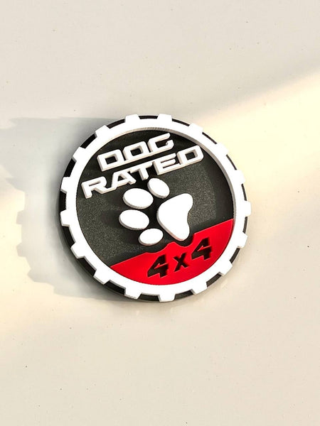 2PCS Jeep Wrangler 392 Fender DOG RATED 4x4 Trail Rated Emblem — photo 11