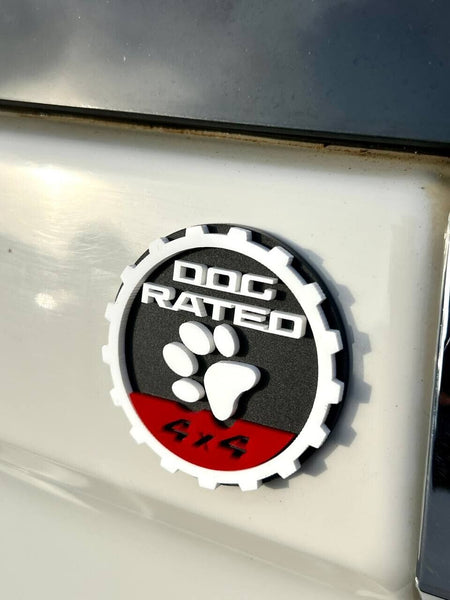 2PCS Jeep Wrangler 392 Fender DOG RATED 4x4 Trail Rated Emblem — photo 23