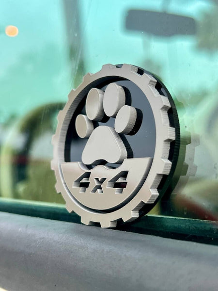 2PCS 18-24 WRANGLER JL GLADIATOR PAW FENDER EMBLEM BADGE — photo 3