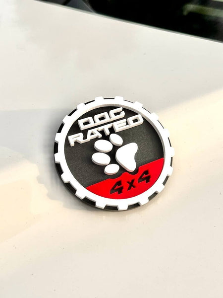 2PCS Jeep Wrangler 392 Fender DOG RATED 4x4 Trail Rated Emblem — photo 13